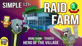 No Outpost EASY Raid Farm | Minecraft Farm Tutorial | BEDROCK MCPE XBOX PS SWITCH