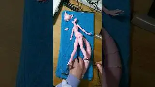 Assembling a pink bjd fox doll / Сборка розовой бжд куклы лисы