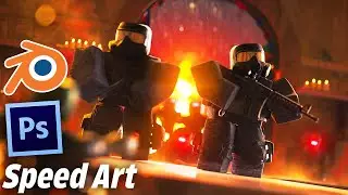 RAID THUMBNAIL | ROBLOX GFX SPEED ART