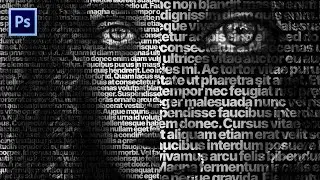 Photoshop Tutorial: How To Create a Text Portrait Effect in Photoshop