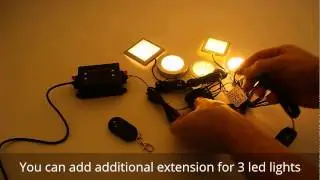 Under cabinet kitchen led light kit with radio remote control Australia USA ver. 2