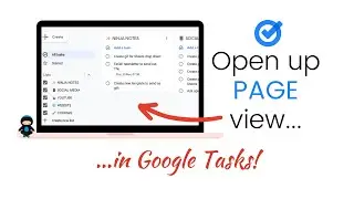 NEW Google Tasks Page Layout