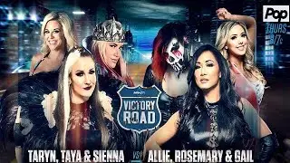 Impact Wrestling Gail Kim, Rosemary & Allie vs. Sienna, Taya Valkyrie & Taryn Terrell!!