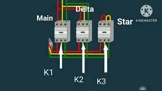 star delta stater | With which contactor is overload relay used in star delta starter | electrical |