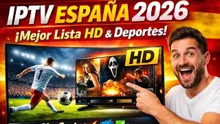 LISTAS IPTV M3U ACTUALIZADAS 2026 +8000 Canales GRATIS | Deportes + Películas HD