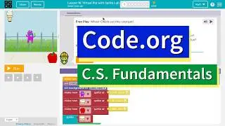 Code.org Virtual Pet with Sprite Lab Part 1 | Answer 2020 | Course F Lesson 18 Express Lesson 27