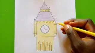 HOW TO DRAW BIG BEN STEP BY STEP