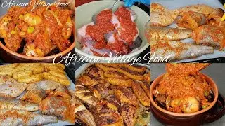 Let's Make Dinner! Nigerian Roasted Fish, Plantain and Pepper Sauce, Delicious and Very Easy Recipe!