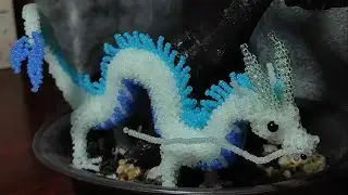 Туториал на амигуруми китайского дракона из бисера 1 часть