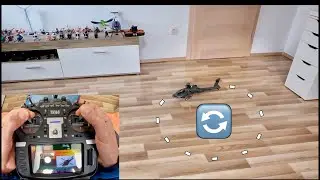 AH-64 Apache Helicopter ➡️ Indoor Taxiing ➡️ Stick Camera