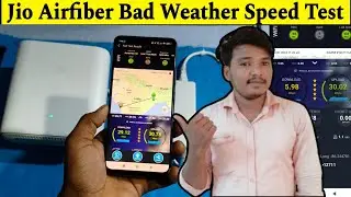 बारिश के समय Jio Airfiber का speed Test..Slow speed Live Test #jio #wifi #airfiber #video