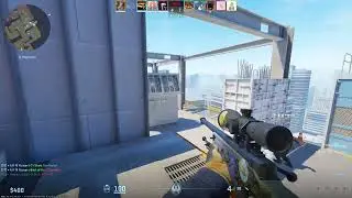 CS2 2 AWP No-Scope Airborne kills when retaking site