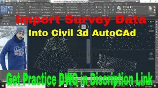 How To Import Survey Data Into Civil 3d | Import Survey Data In Survey Data Base
