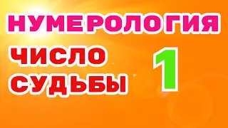 Число судьбы (имени) 1 в нумерологии