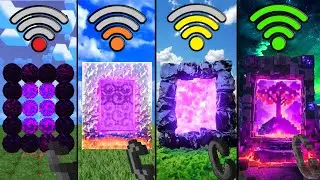 nether portals with various Wi-Fi in Minecraft