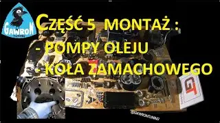 CZĘŚĆ 5 montaż pompy oleju i koła zamachowego BMW R100 RS 