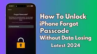 Forgot Passcode..? ✅ How To Unlock iPhone Passcode iF Forget it ! 2024
