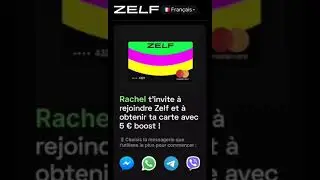 ZELF  Mastercard reçois 5 euros en illimité !