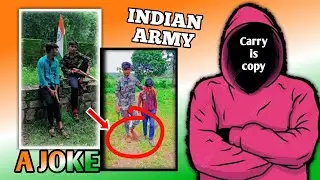 INDIAN ARMY A JOKE !! Salute Indian Army 🥴 | Carryiscopy