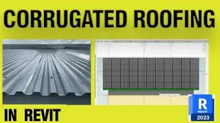 Corrugated Gable Roofing |  Tutorial Revit 2023