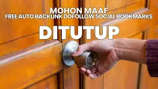 DITUTUP | FREE Backlink Dofollow dari Social Bookmark | DITUTUP