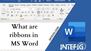 What are Ribbons In MS Word