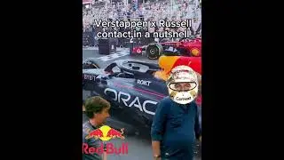 Russell x Verstappen Contact Baku #shorts #formula1 #funny #maxverstappen