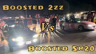 Bossy D 2ZZ Turbo Toyota AE100 Vs SR20 Turbo Nissan NX | Ironshore Drag Racing