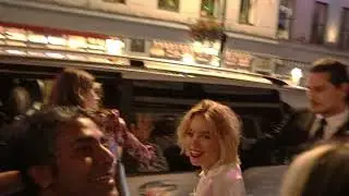 House of the Dragon Milly Alcock with fan during London Premiere