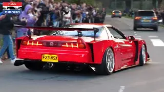 Modified Cars leaving Car Show! - NSX Widebody, Aventador, Supra, CLK GTR, Skyline GTR, Lowriders,