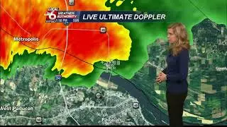 Brookport, Illinois Tornado early coverage  WPSDDT 2013 11 17 3 28 10PM CST
