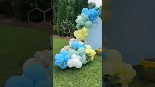 Sweeter than 🍯 .#howto #diyvideo #tutorial #babyshower #partydecor #partyideas #balloongarlands
