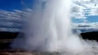 Slow Motion Geyser Explosion at Strokkur,  Iceland