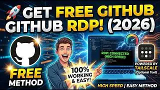 🚀 How to Get Free GitHub RDP in 2026 (High Speed & Easy Method)