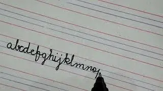 How to write a small letters alphabets a to z in joint writing| joint writing a to z