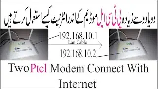 Two Ptcl Modem Connect with Internet Hindi/Urdu