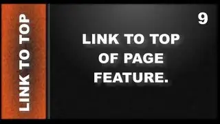 Web Design Tutorials for Xara Web Designer 9 Premium: Link to Top of Page Lesson 116