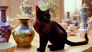 Cat Knocks EVERYTHING Off the Table – Classic Cat Chaos!