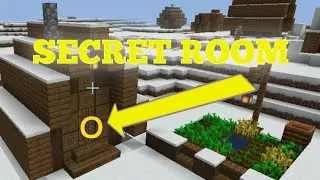 Minecraft The Secret Room in ice village @SaltyCupYT
