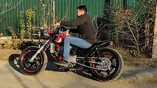 Первый выезд ● Кастомный Боббер с двигателем HONDA CB 500