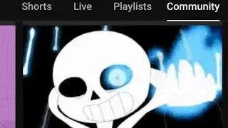 Stronger Than You played on the YouTube community tab (Undertale)
