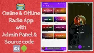 With Admin Panel || How to Make an online & offline FM Radio Streaming app in Android Studio