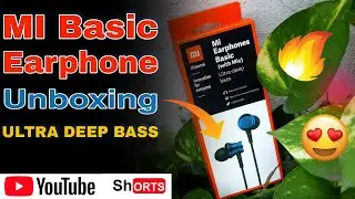 Mi Basic Earphones 🎧 || Ultra Deep Bass 🔥 || Only 320 RS On Flipkart 📦 || Xiaomi Earphones #shorts