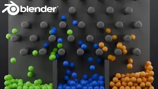 Self Sorting Marbles (Blender Rigid Body Tutorial)