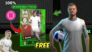 100% Trick To Get Toni Kroos Boosted POTW Card Free In eFootball 2024 Mobile
