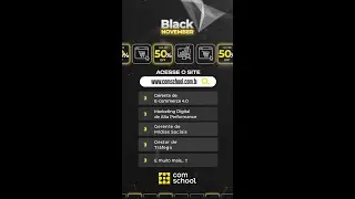 Black November ComSchool - Até 50% OFF