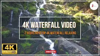 Amazing Waterfall Video 4k Best Video For Deep Meditation | 2 Hours Nonstop 4k Waterfall Relaxing