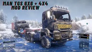 SnowRunner Mod Review | MAN TGS 6x6 + 4x4 - UNDERRATED HEAVY HAULER?!