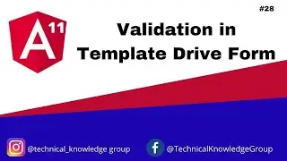 Angular 11 - Validation in Template Driven Form in Angular 11 