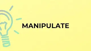 What is the meaning of the word MANIPULATE?